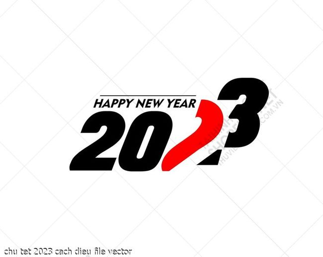 chu tet  trang tri ta xuan quy mao file vector